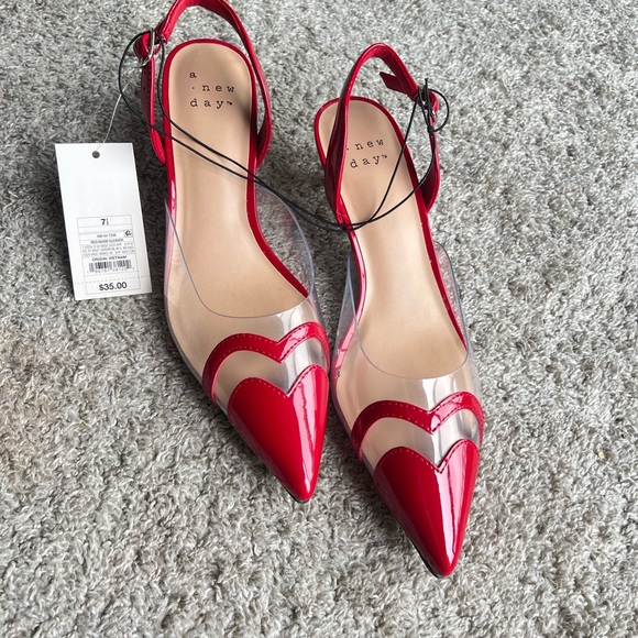 a new day Shoes - A New Day Women's Red Pointed Flats